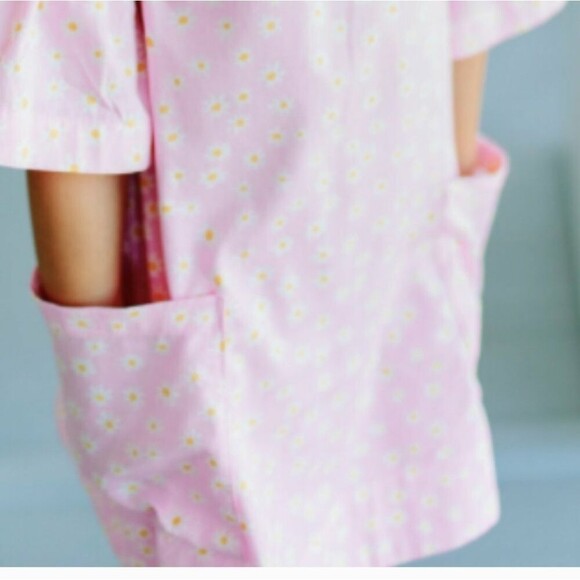 Hanna Andersson Flowers bell sleeve Pink Dress size 5 - Picture 3 of 13